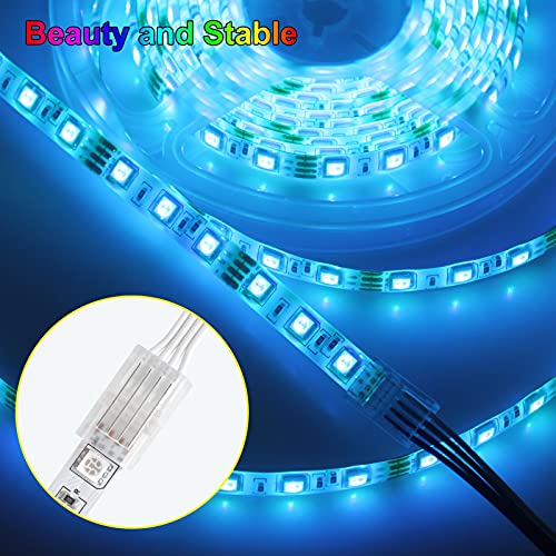 4 Pin 10mm LED Strip Connector Kit 32.8ft 5 Pcs S8628