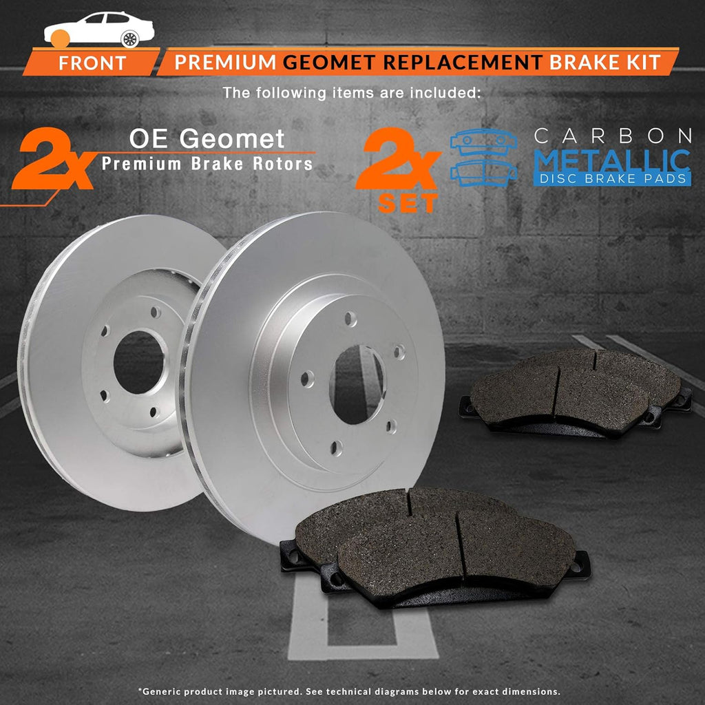 Geomet OE Rotors with Carbon Metallic Pads H1479