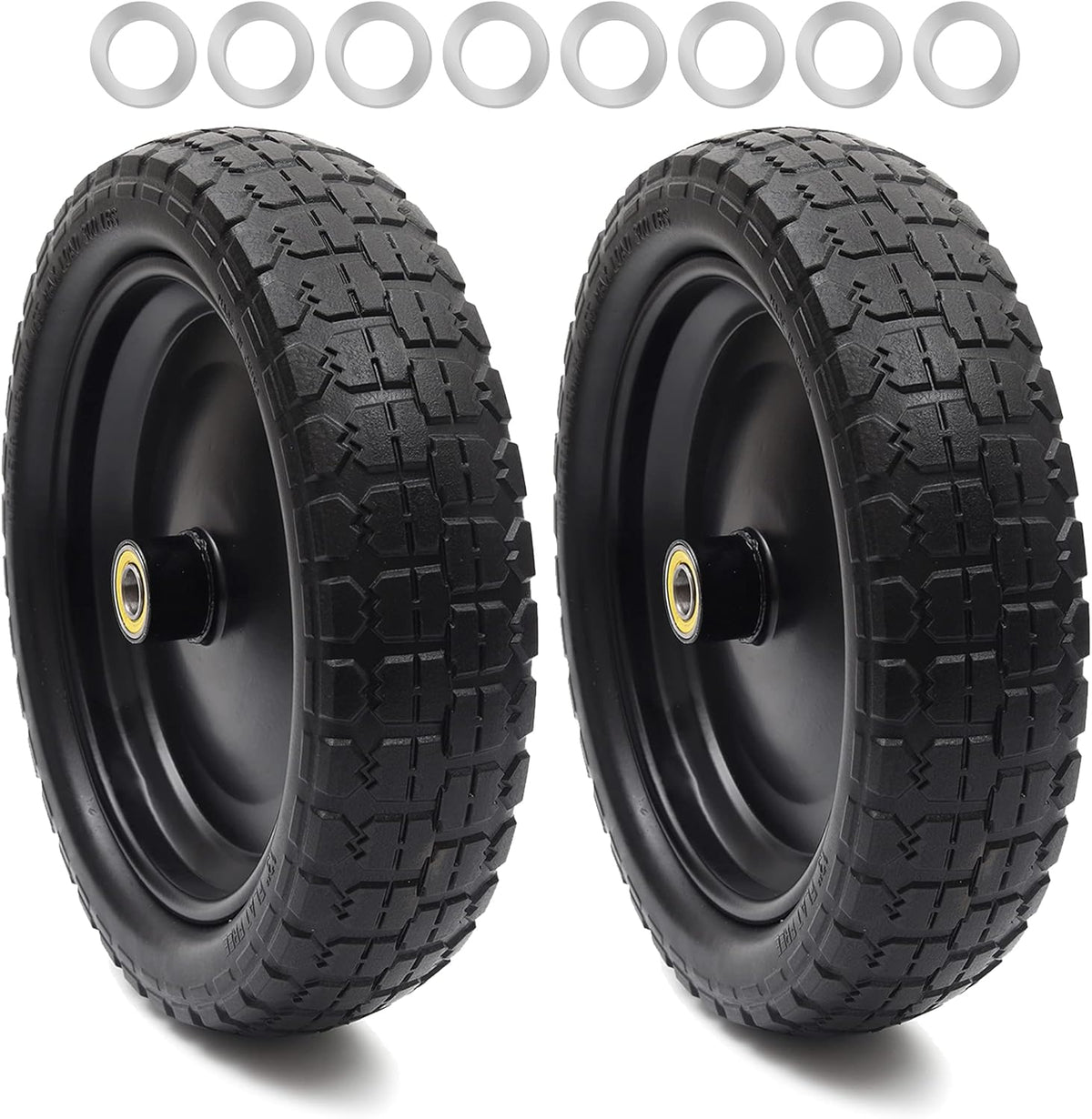 13'' Solid Polyurethane Flat-Free Tire and Wheel Assemblies Z2080
