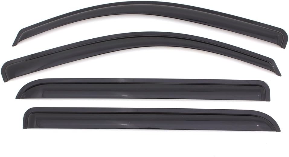 4-Piece Dark Smoke Side Window Deflector T626