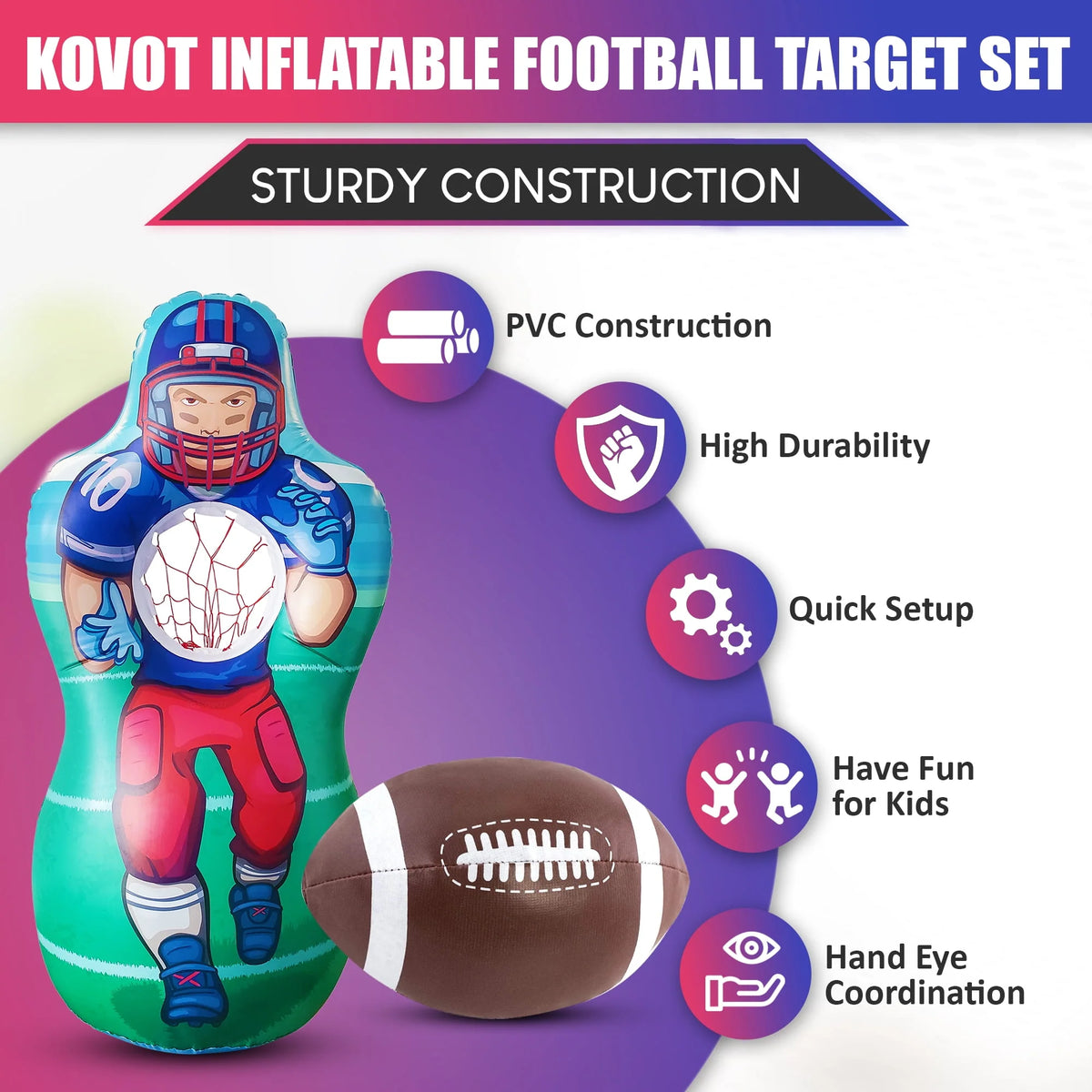 Inflatable Football Target Set O518