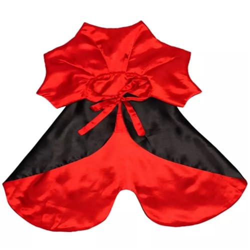 6-Piece Halloween Pet Cape Cloak Red Black B2413