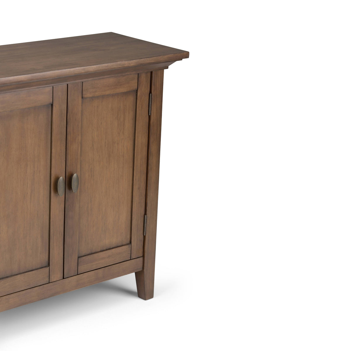Solid Wood Low Storage Cabinet Light Golden Brown Z17478
