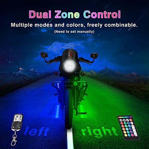 12Pcs Motorcycle LED Light Kit with Brake Light Turn Signal E874
