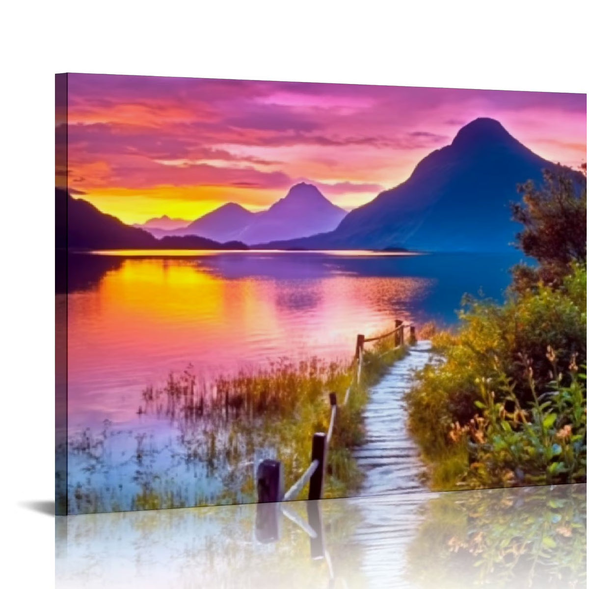 Purple Sunset Cloud Sky Lavender Flower Wilderness Nature Photography Scenic Landscape Colorful Multicolor B7518