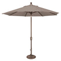 Bronze 9 ft. Octagon Sunbrella Push Button Tilt Umbrella I8087