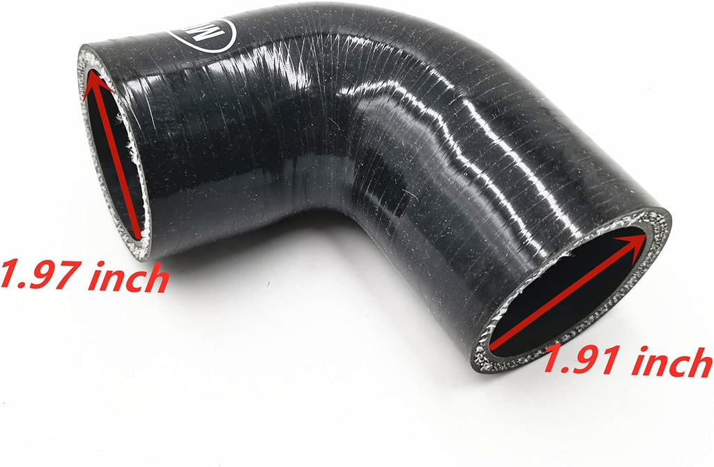 Top Mount Intercooler Hose Kit Black Pack of 2 E91866