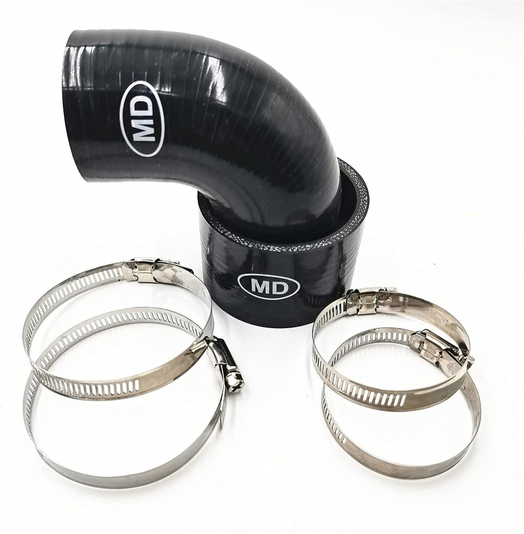 Top Mount Intercooler Hose Kit Black Pack of 2 E91866