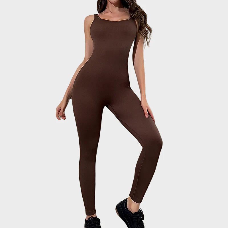 Square Neck Sport Jumpsuit A512588