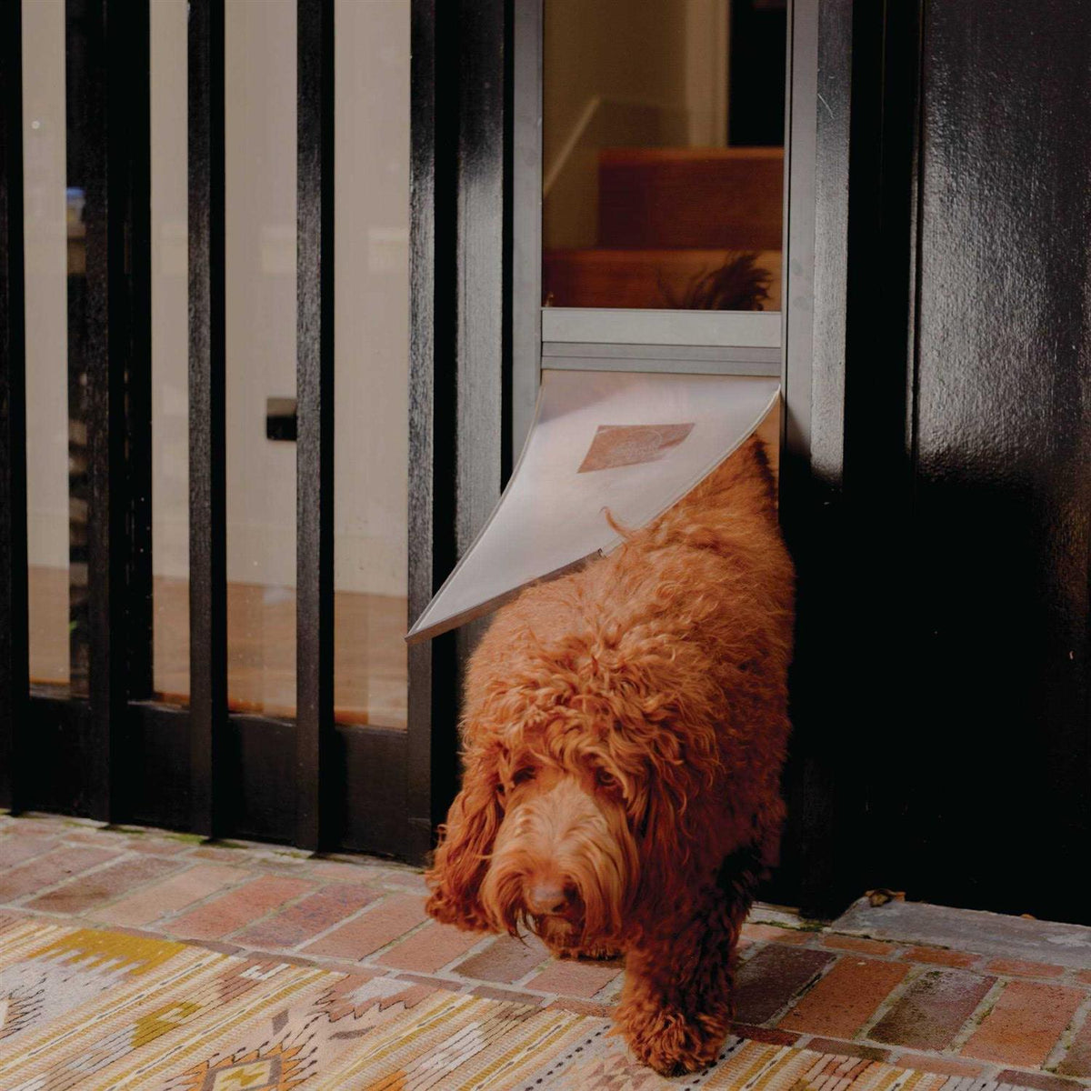 Large Black Patio Pet Door B92489