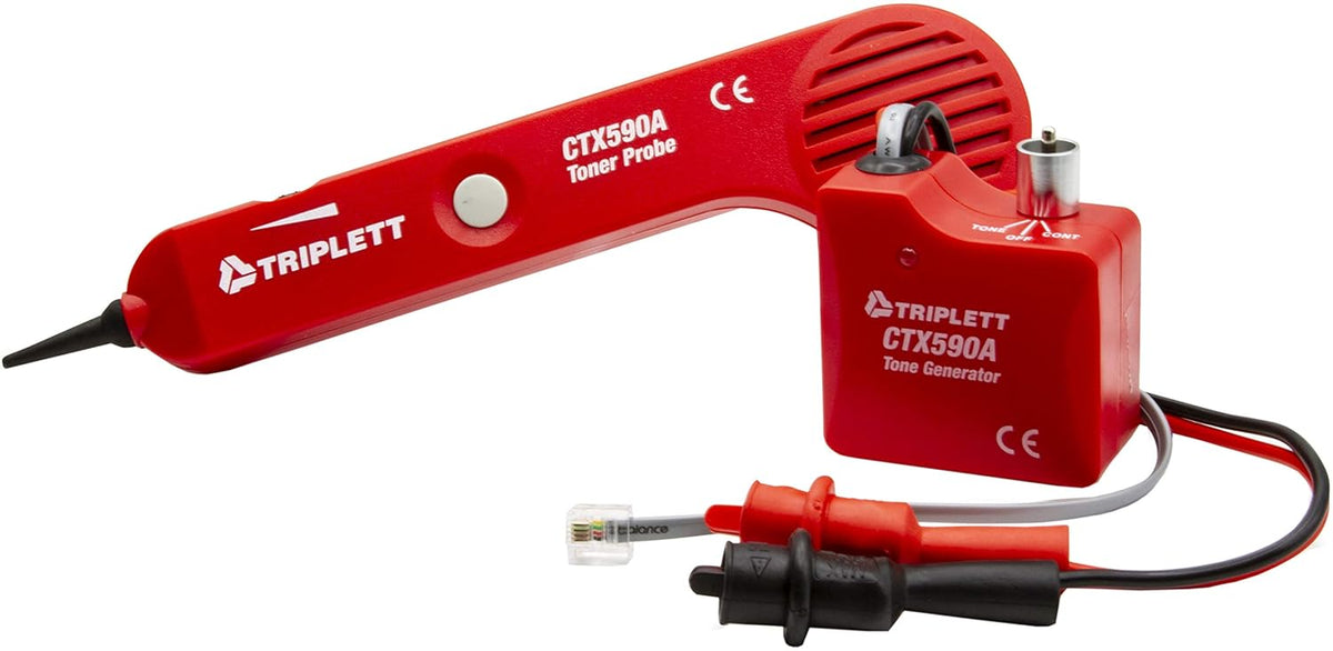 Tone and Probe Wire Trace and Cable Test Kit with RJ11, RJ45, and Alligator Clips F235