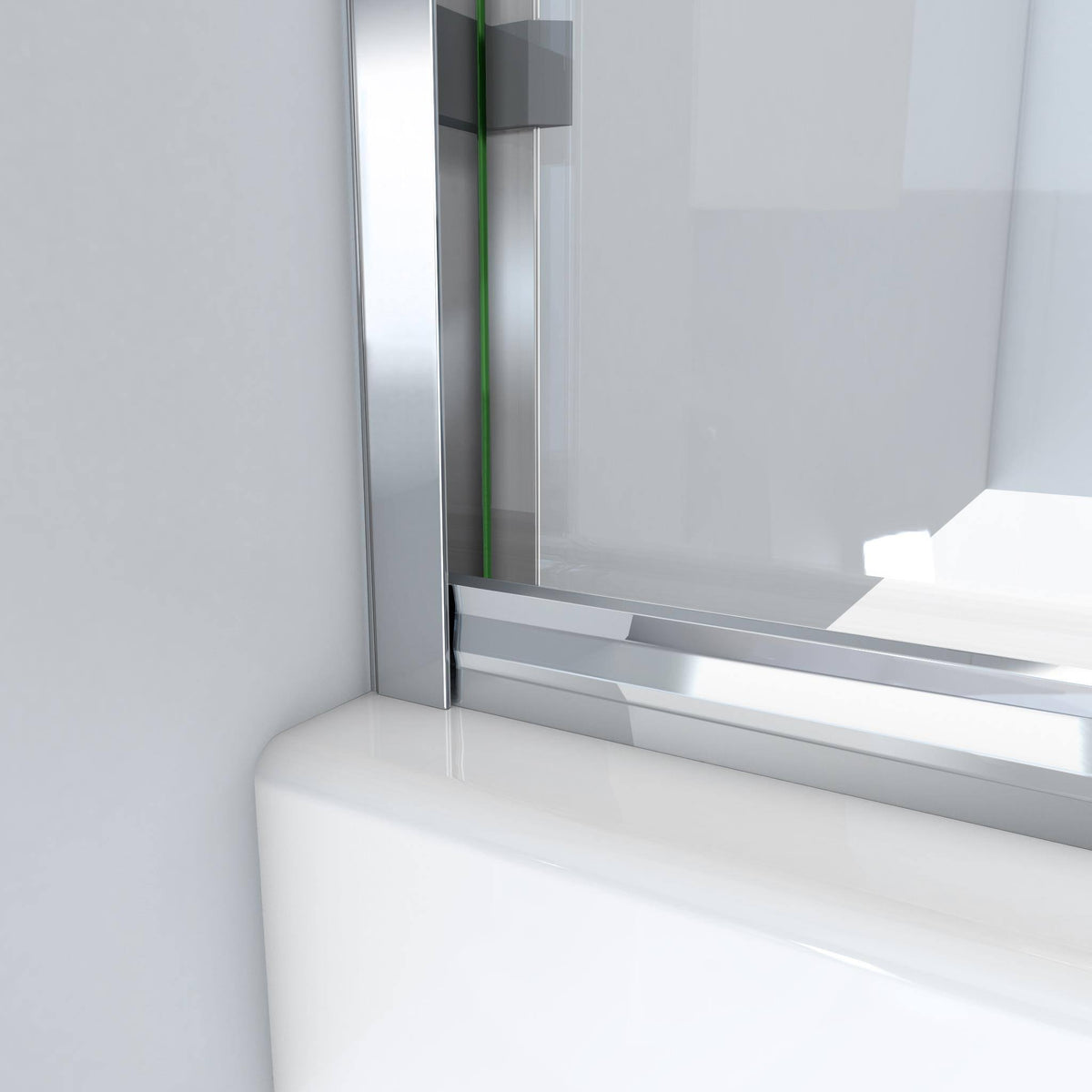 52-in to 56-in Frameless Oil-Rubbed Bronze Sliding Shower Door T3736