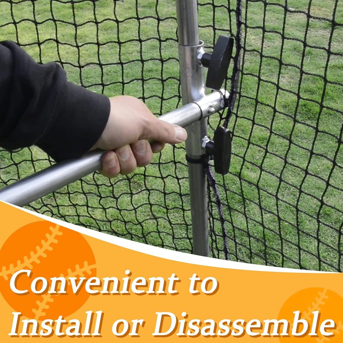 16X10X8FT Batting Cage with Wheels H479496