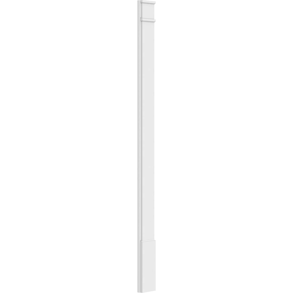Plain PVC Pilaster with Decorative Capital & Base (Pair) O4843