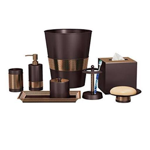 3 Tone Copper Bath Accessories Set of 7 M278796