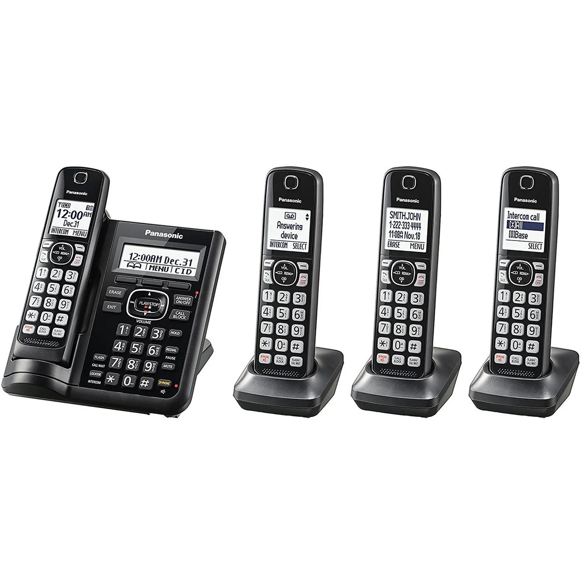 Cordless Phones with Answering Machine - 4 Handsets P1958