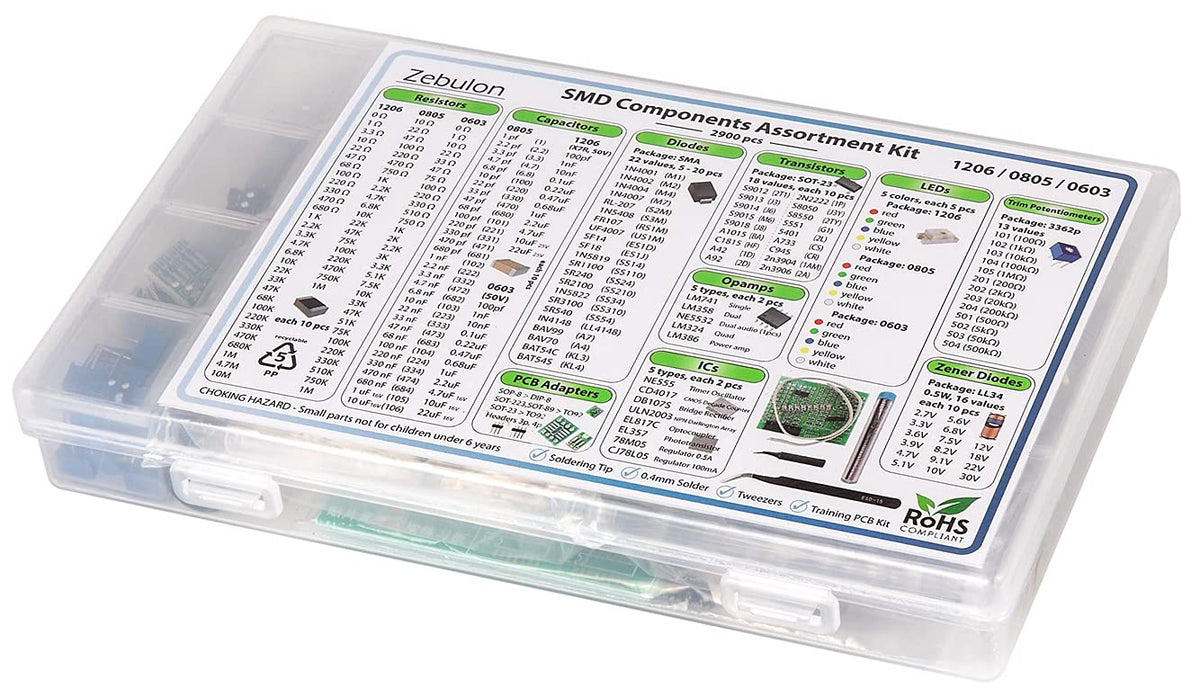 2900 pcs SMD Component Assortment Kit I94904