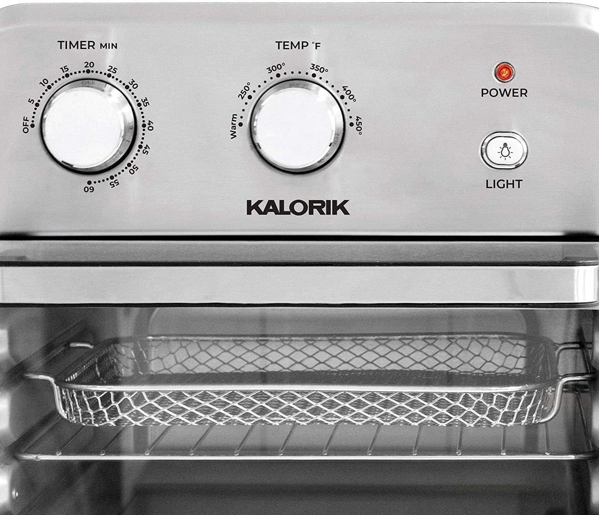 12 Quart Air Fryer Oven Black Stainless Steel P32919