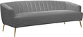 Grey Velvet Upholstered Sofa T7428