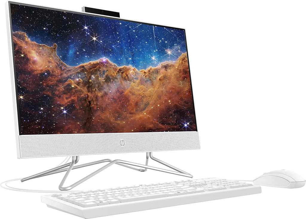 White 21.5" FHD All-in-One Desktop, Intel Celeron J4025, 4GB RAM, 128GB SSD Y245