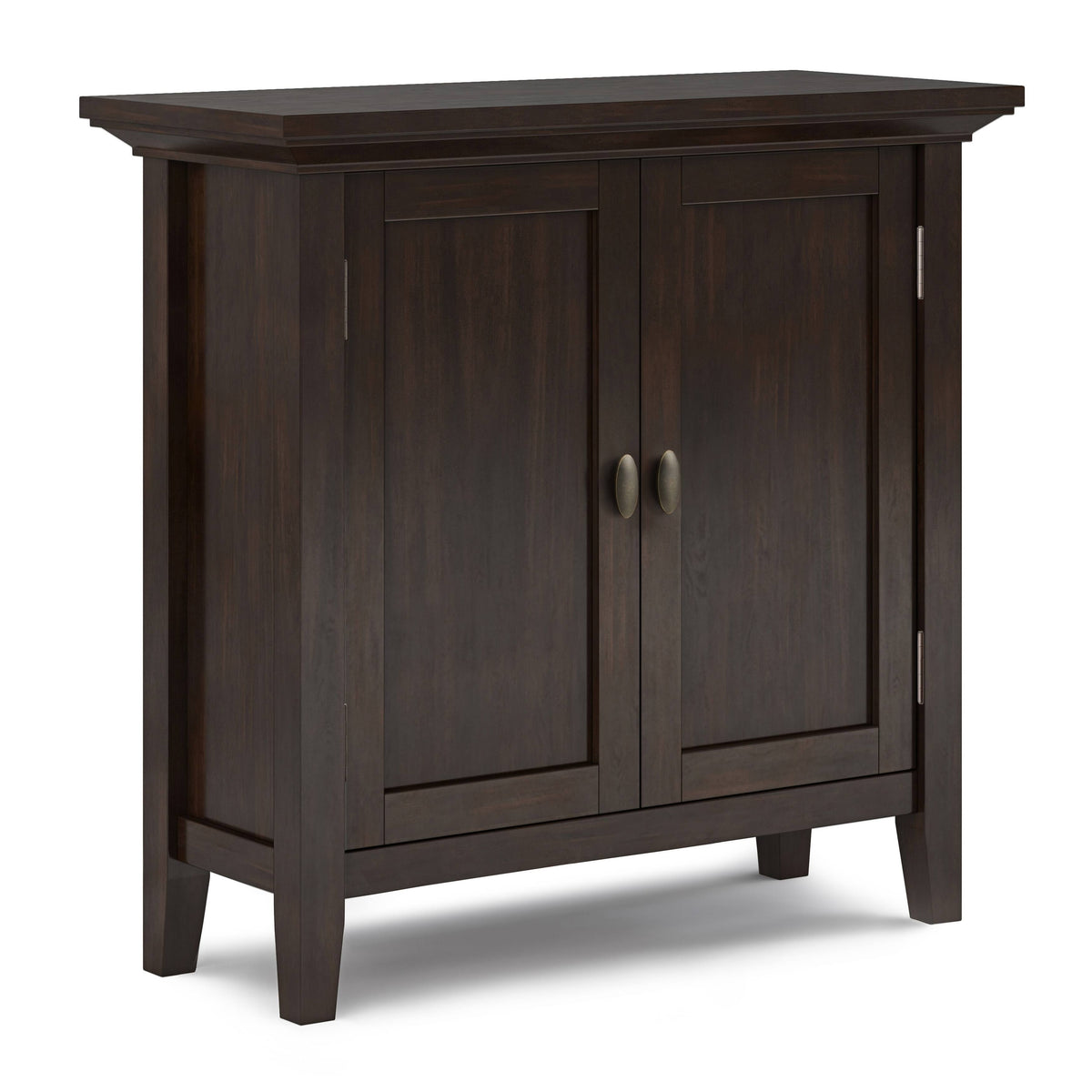 Solid Wood Low Storage Cabinet Light Golden Brown Z17478
