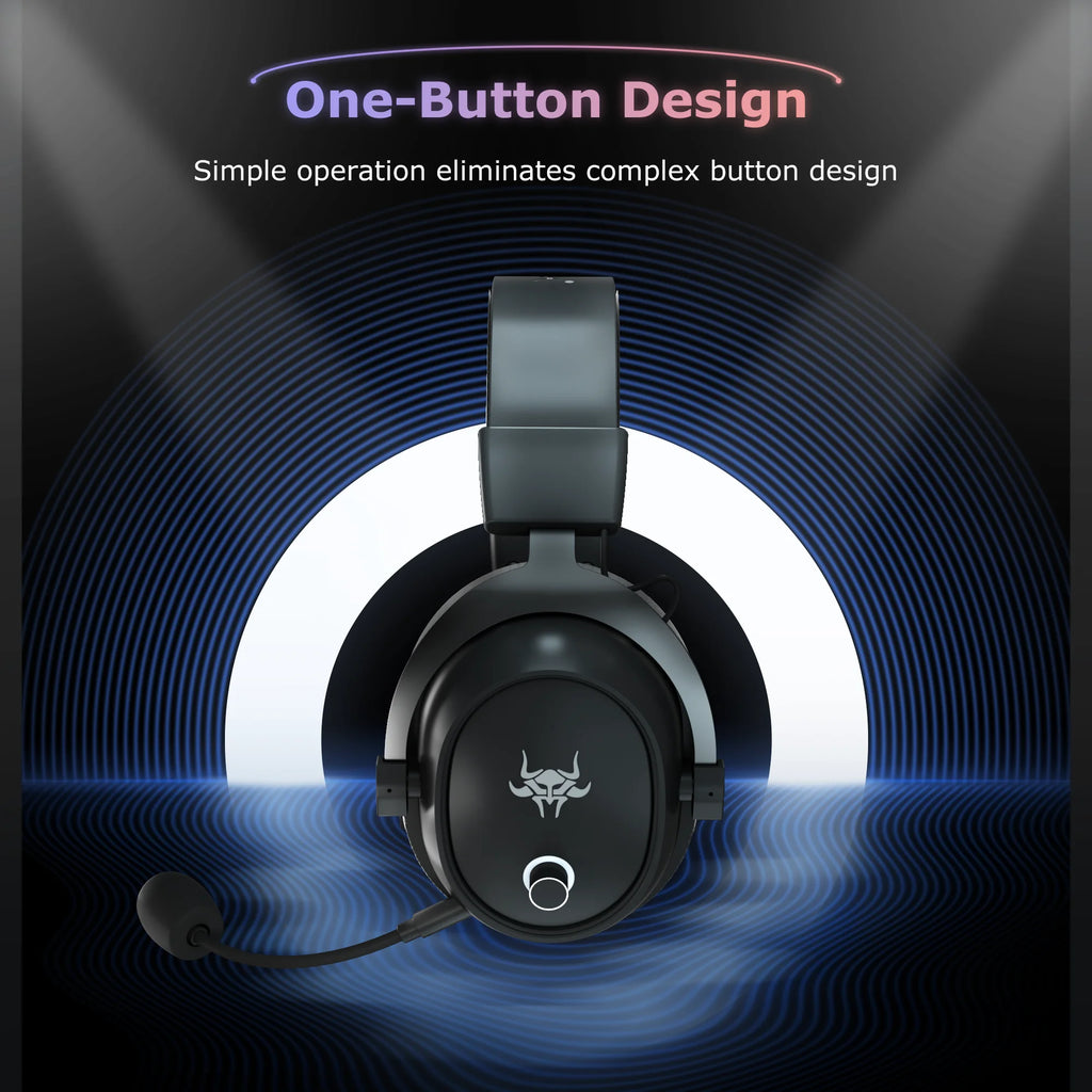 Wireless Gaming Headset with Detachable Noise-Canceling Microphone T875