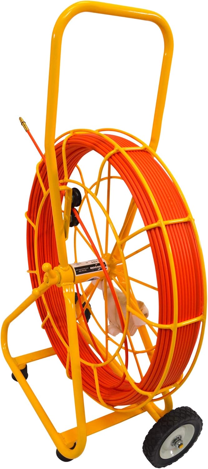 Electrical Fish Tape Duct Rodder with 500 Feet Fiberglass Rod M398