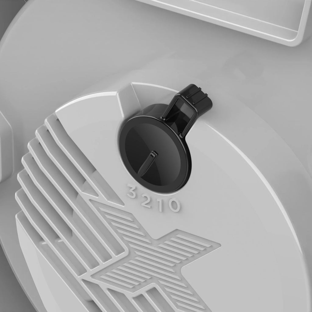 11" 6 Position Blower Fan with Outlet and USB Ports, Gray P996