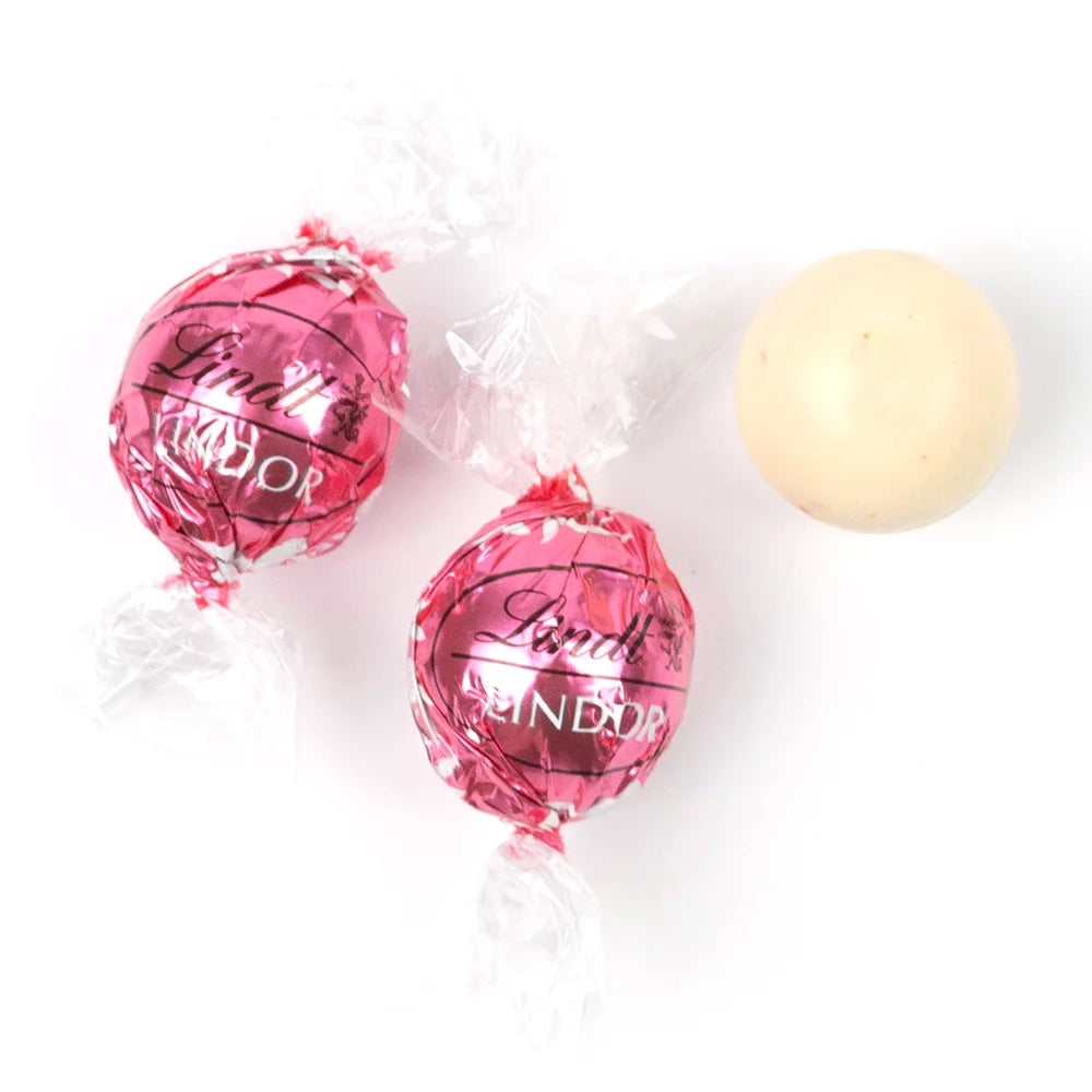 Large Plastic Candy Gift Tin with Chocolate Strawberries & Cream Truffles J849236
