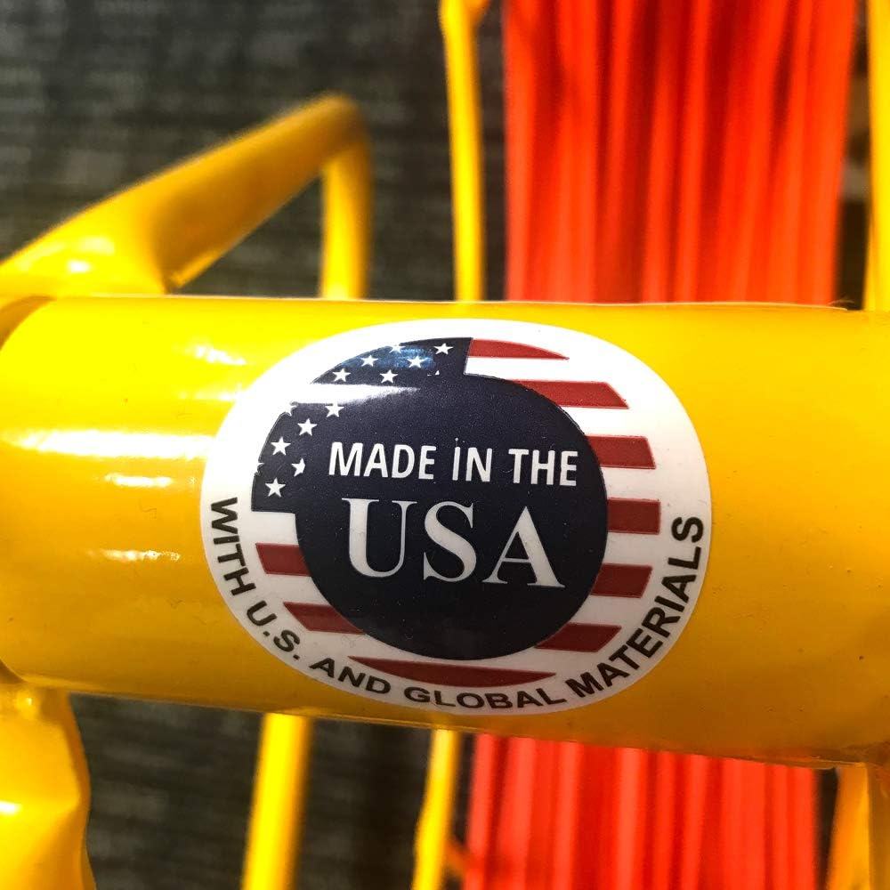 Electrical Fish Tape Duct Rodder with 500 Feet Fiberglass Rod M398