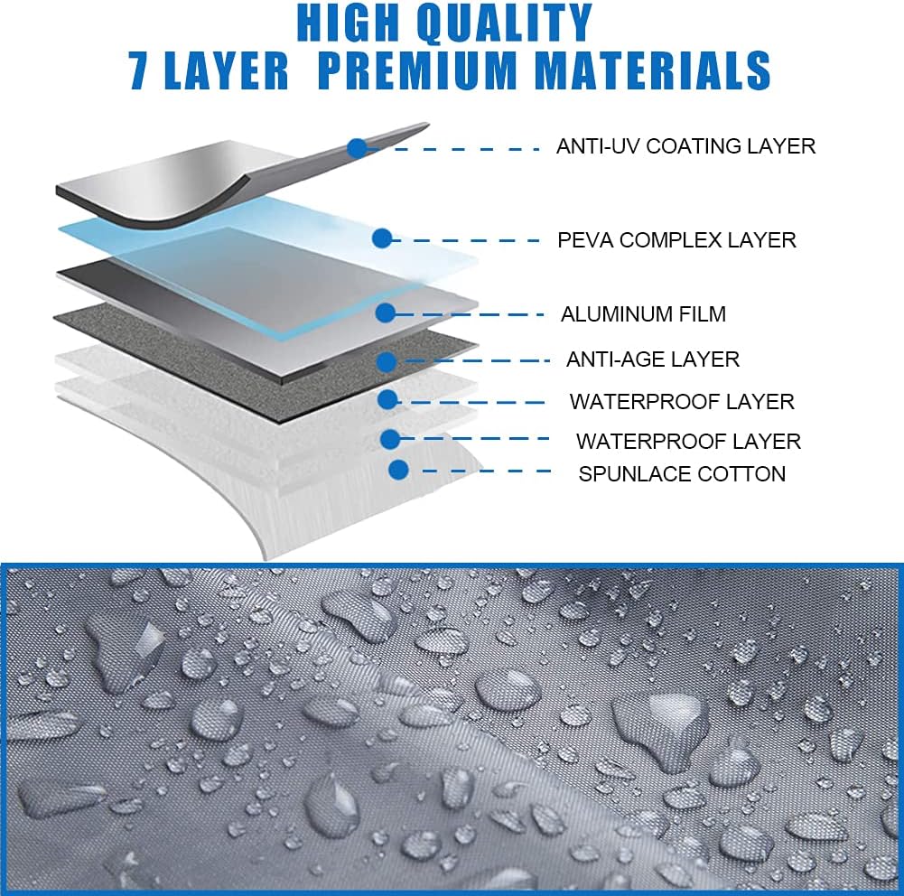All Weather Waterproof Car Cover with Door Zipper I815283