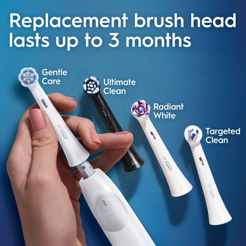 Pure White Rechargeable Electric Toothbrush with 2 Brush Heads Q48042