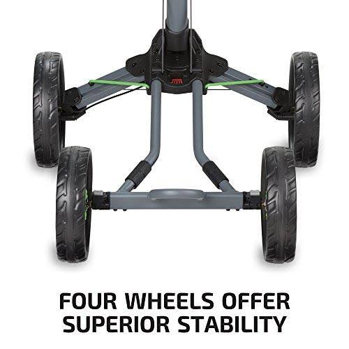 Matte Black Red Push Cart J4691