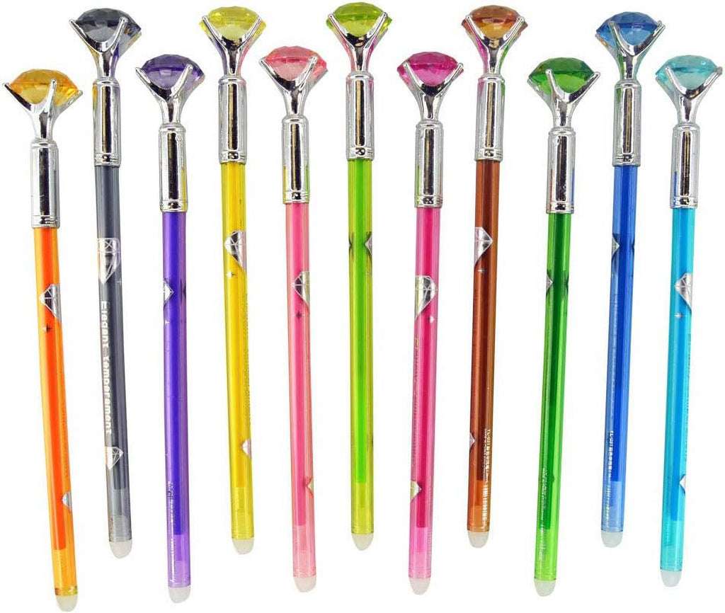 24 Pc Gel Pens with Rhinestone Topper J88012