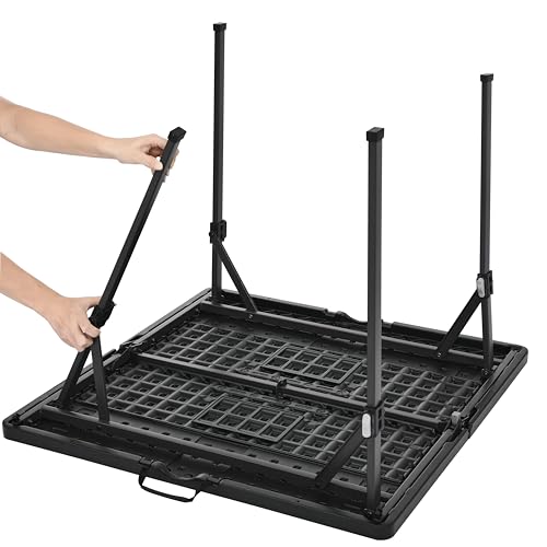 Black Portable Folding Dining Table C6507