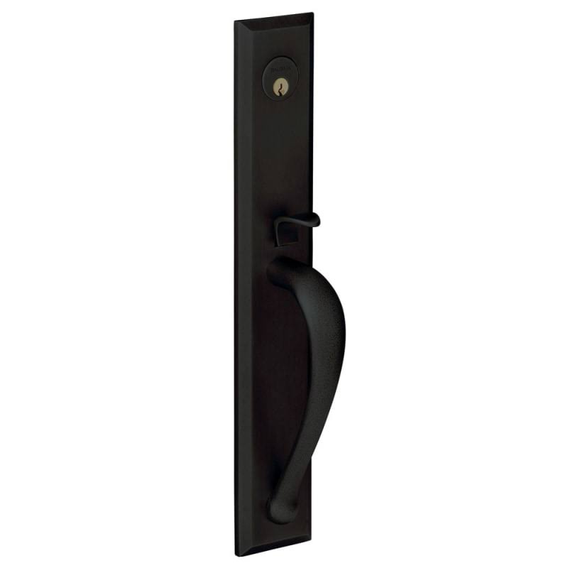 Satin Black Left Hand Dummy Entry Handleset Q320816
