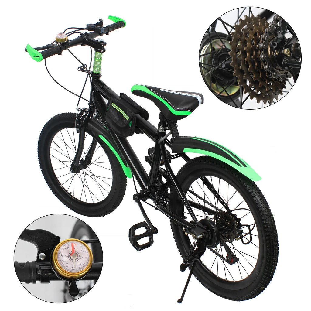 20 Kids Bike 7 Speed High Carbon Steel Mountain Bike E6083
