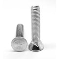 3/8 inch-16 x 3 inch Coarse Thread Grade 5 Plow Bolt Flat Head Medium Carbon Steel Zinc Plated Pk 100 O341141