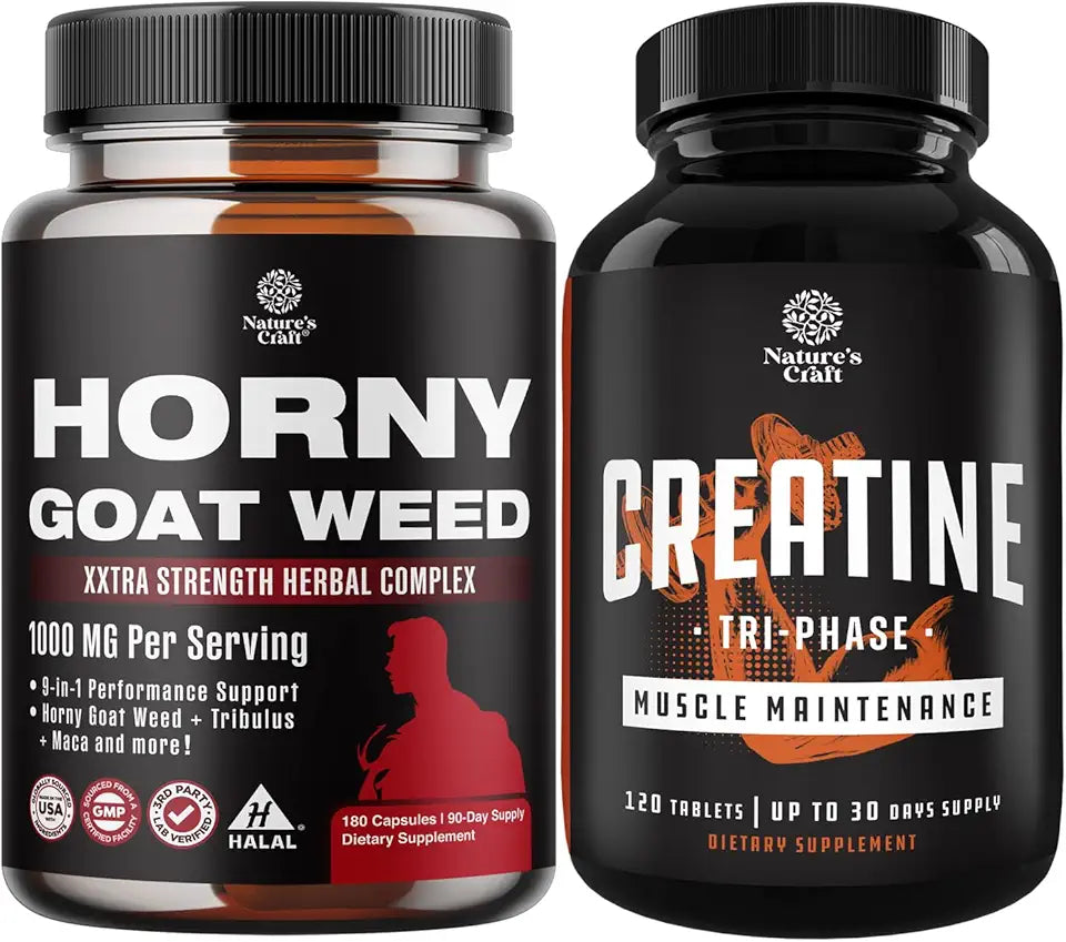 Horny Goat Weed and Creatine Supplement V5531