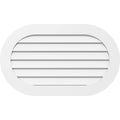 40x22W x 34x22H Horizontal Round Ended Surface Mount PVC Gable Vent O371353