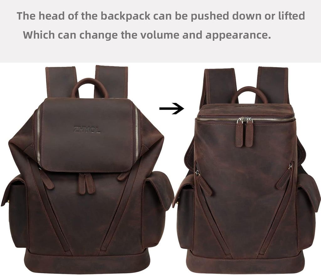 Genuine Leather Laptop Backpack G48577
