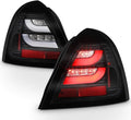 Black LED Tail Lights Driver Passenger Side Replacement T62391