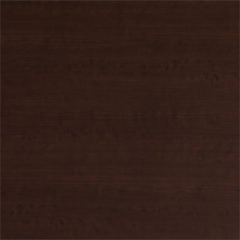 Office Desk with Mobile File Cabinet and Mid Back Executive Chair in Mocha Cher S721338