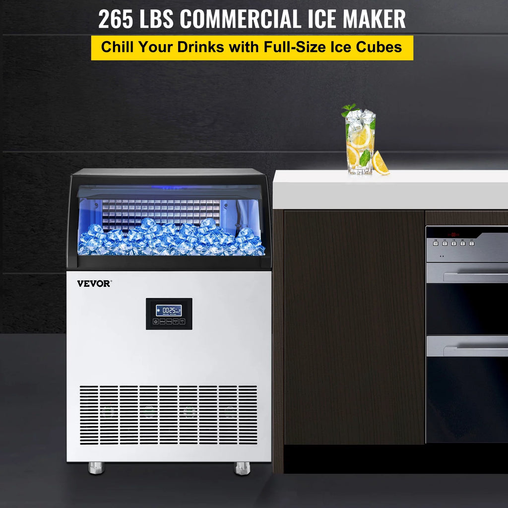 Commercial Ice Maker 120 lbs/24h Stainless Steel M745741