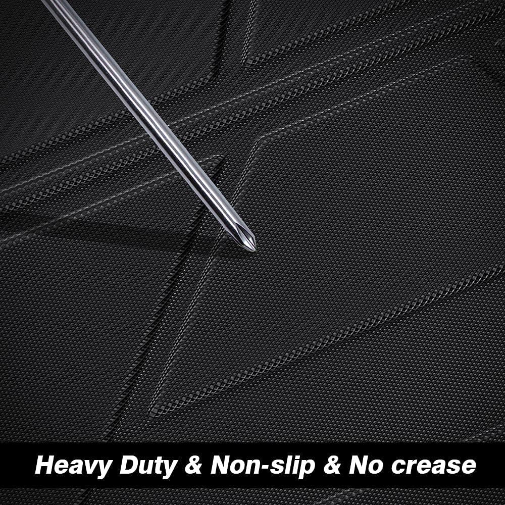 Custom Fit Heavy Duty Rubber Trunk Liner Tray Pack of 2 D2866