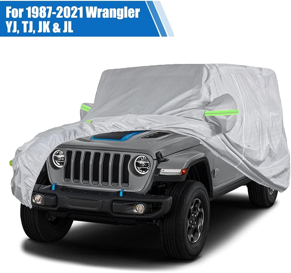 All Weather Waterproof Car Cover with Door Zipper I815283