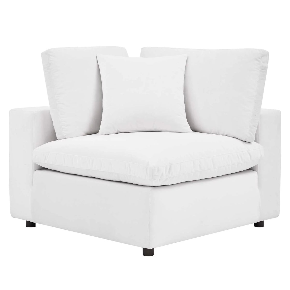 White Velvet Sectional Sofa Set Q403