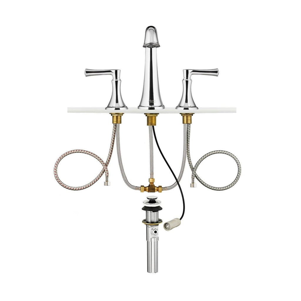 Polished Nickel Widespread Bathroom Faucet G3781