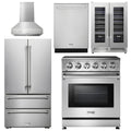 30 Electric Range, Range Hood, Refrigerator, Dishwasher, Wine Cooler H18167