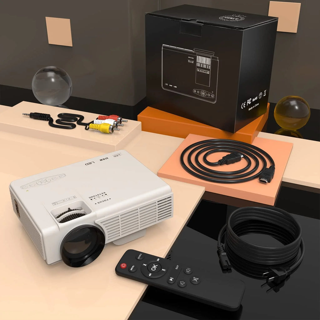 Mini Projector with Bluetooth and 1080P Full HD L885
